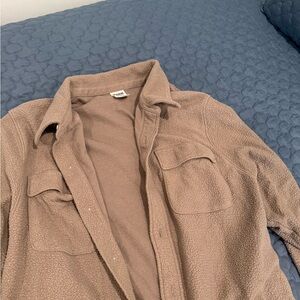 Victoria's Secret Tan Button Down Shirt